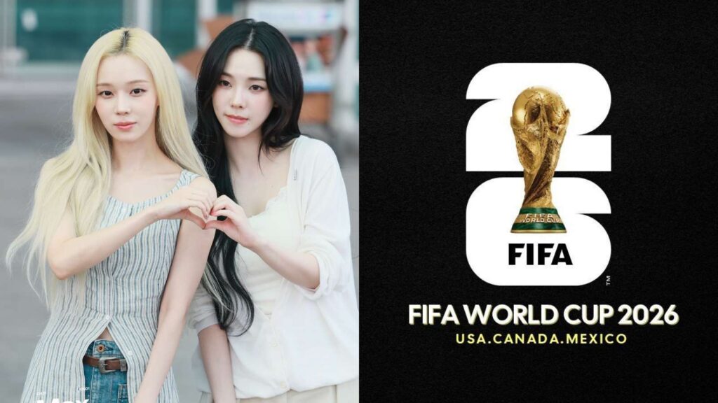 aespa's Karina and Winter travel to Mexico to support South Korea at the World Cup