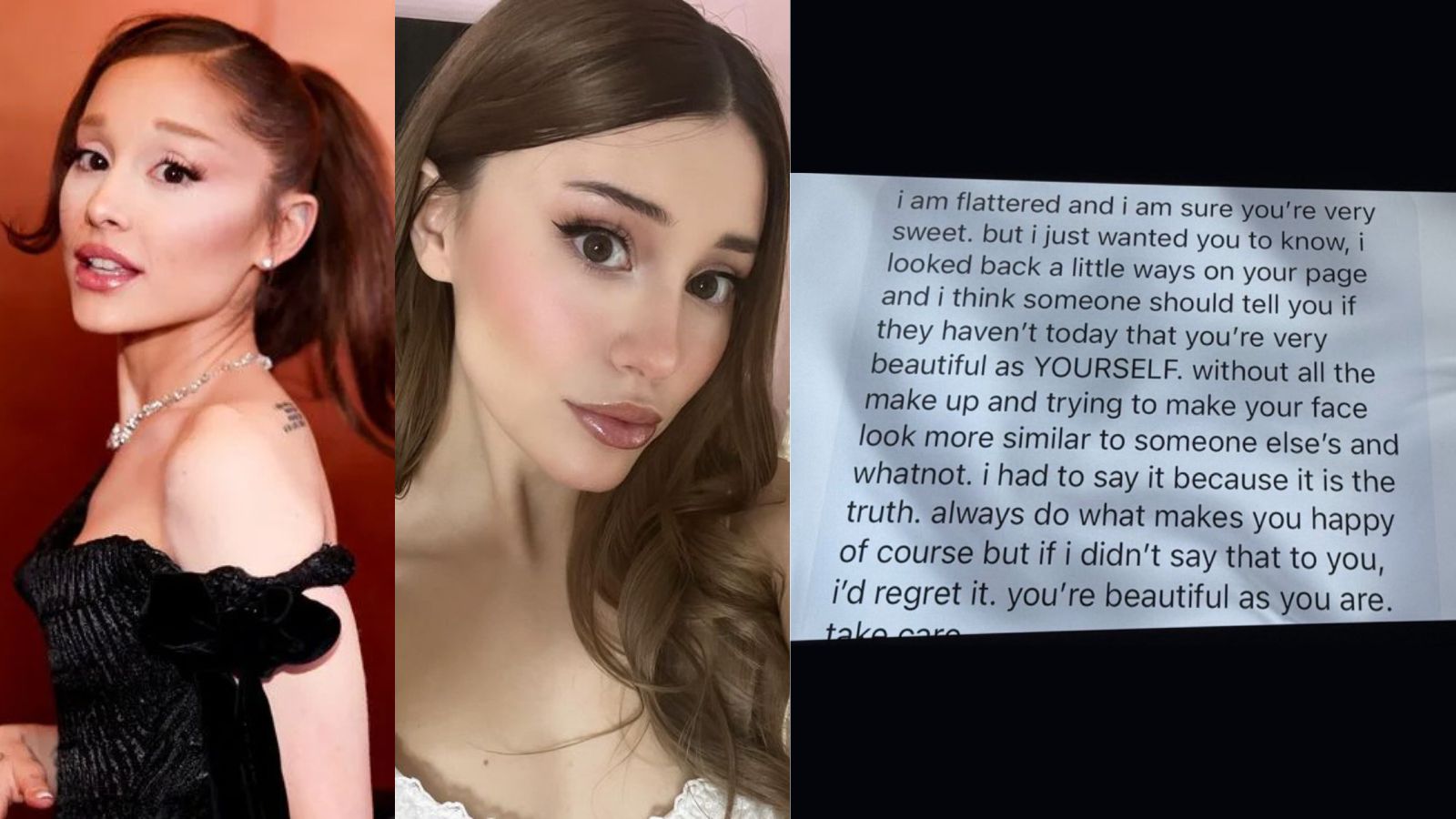Ariana Grande sent a candid message to her viral impersonator Ariana Grande sent a candid message to her viral impersonator