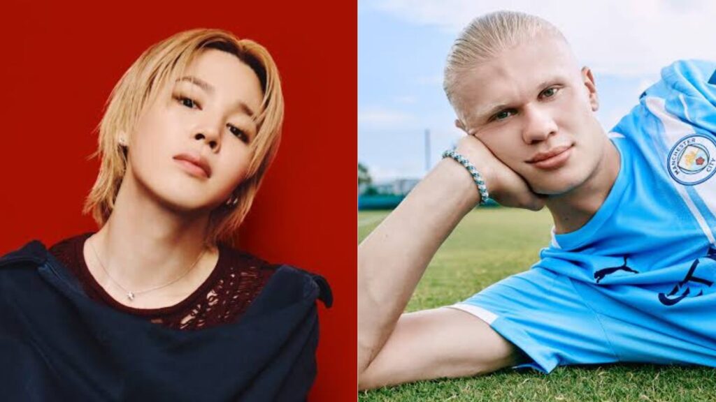 BTS' Jimin recreates soccer star Erling Haaland's viral walk at a concert BTS' Jimin recreates soccer star Erling Haaland's viral walk at a concert