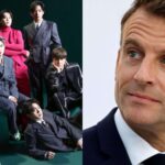 French President Emmanuel Macron attends BTS concert in Paris