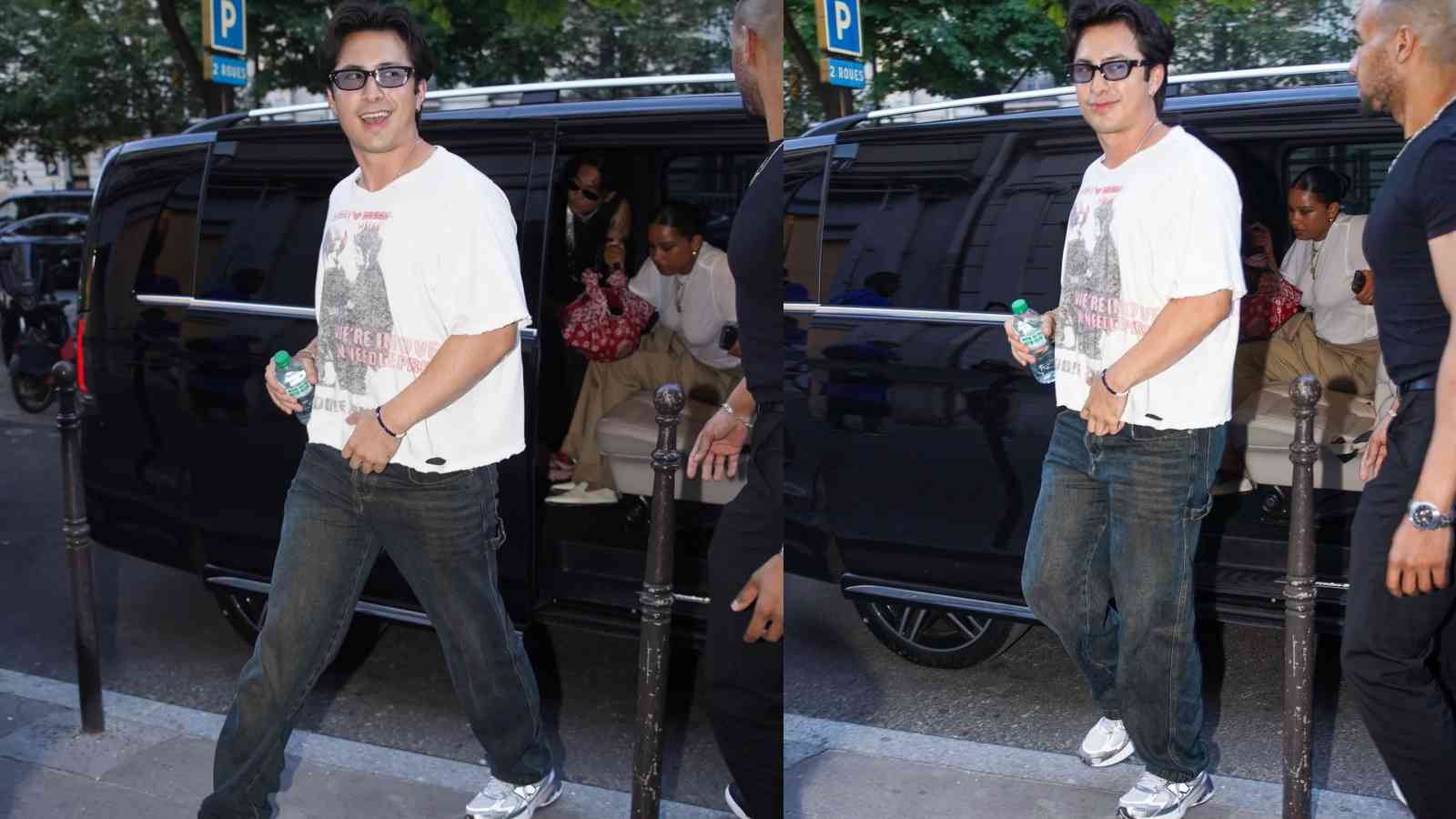Hudson Williams embraces dadcore fashion with a simple summer outfit