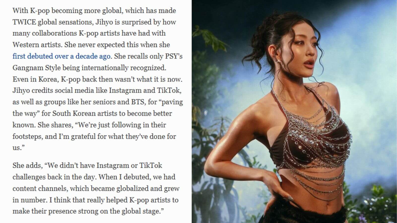 TWICE's Jihyo comments on BTS' legacy sparks mixed fan reactions TWICE's Jihyo comments on BTS' legacy sparks mixed fan reactions