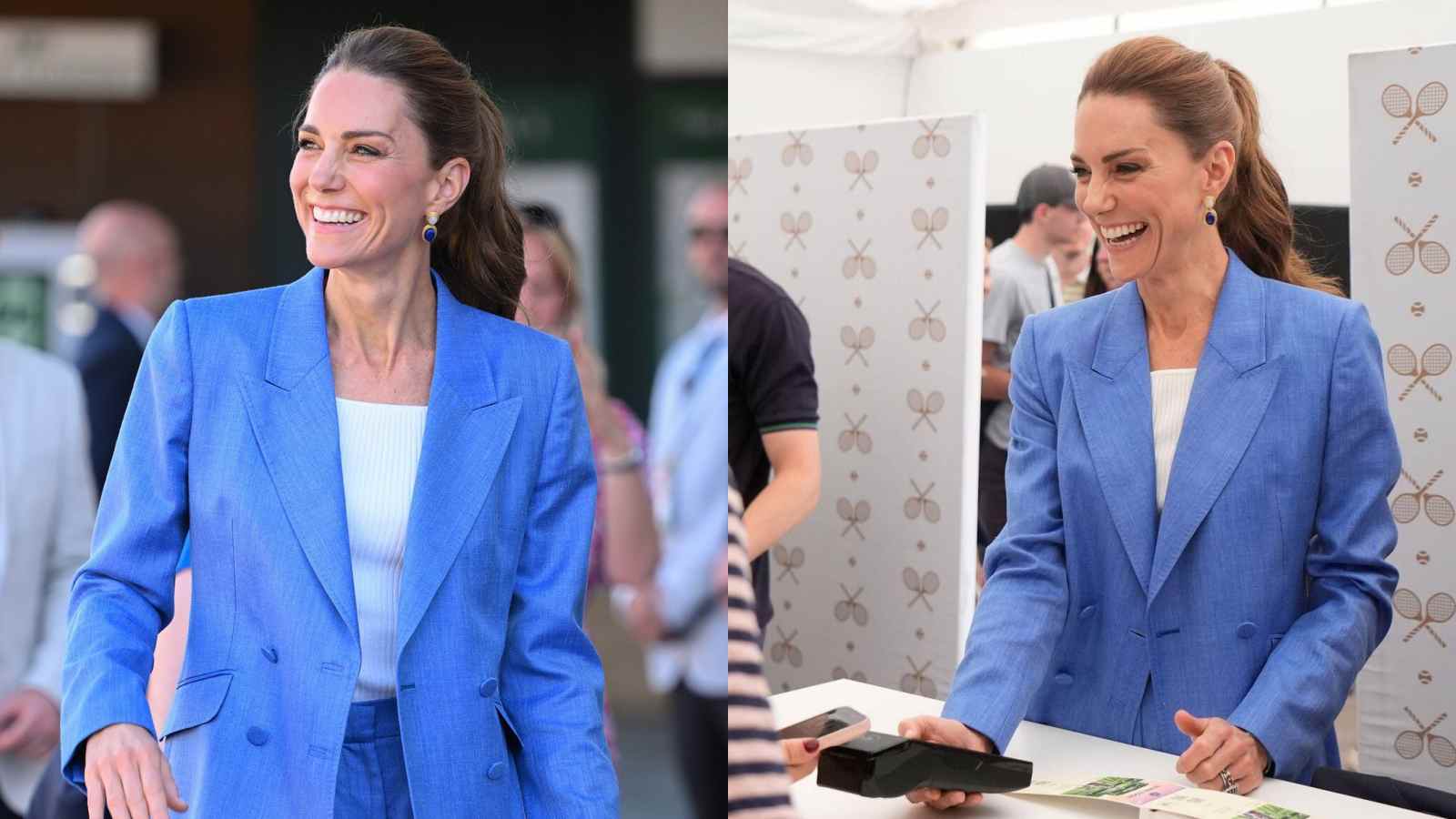 Princess Kate Middleton greets Wimbledon fans before enjoying the tournament Princess Kate Middleton greets Wimbledon fans before enjoying the tournament