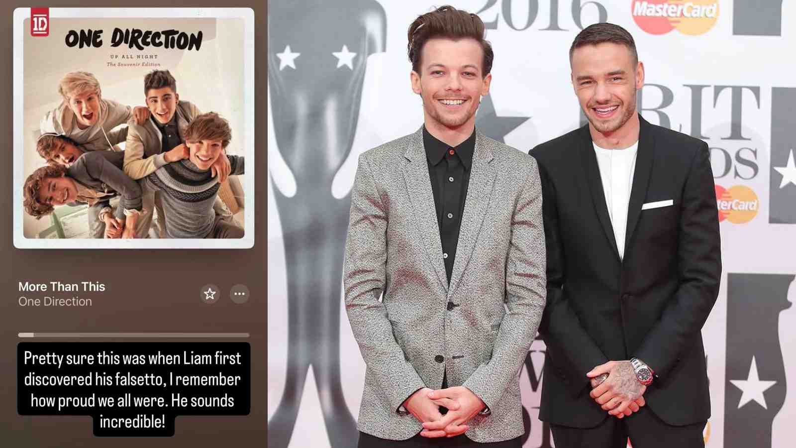 Louis Tomlinson honors Liam Payne while celebrating One Direction's 16th anniversary Louis Tomlinson honors Liam Payne while celebrating One Direction's 16th anniversary