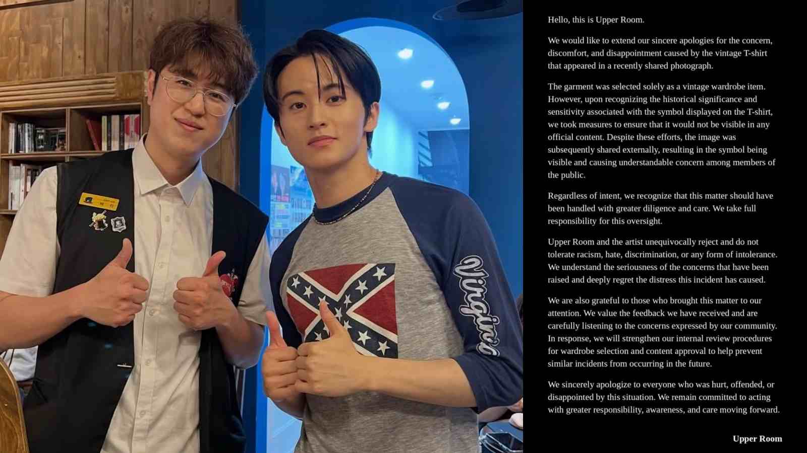Fans compare ENHYPEN's Jungwon apology with former NCT member Mark Lee's response after smilar t-shirt controversies Fans compare ENHYPEN's Jungwon apology with former NCT member Mark Lee's response after smilar t-shirt controversies