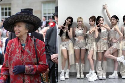 NMIXX meets Princess Anne at UK-Korea friendship reception