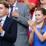Prince George and Princess Charlotte's voices are heard in a rare moment at Wimbledon