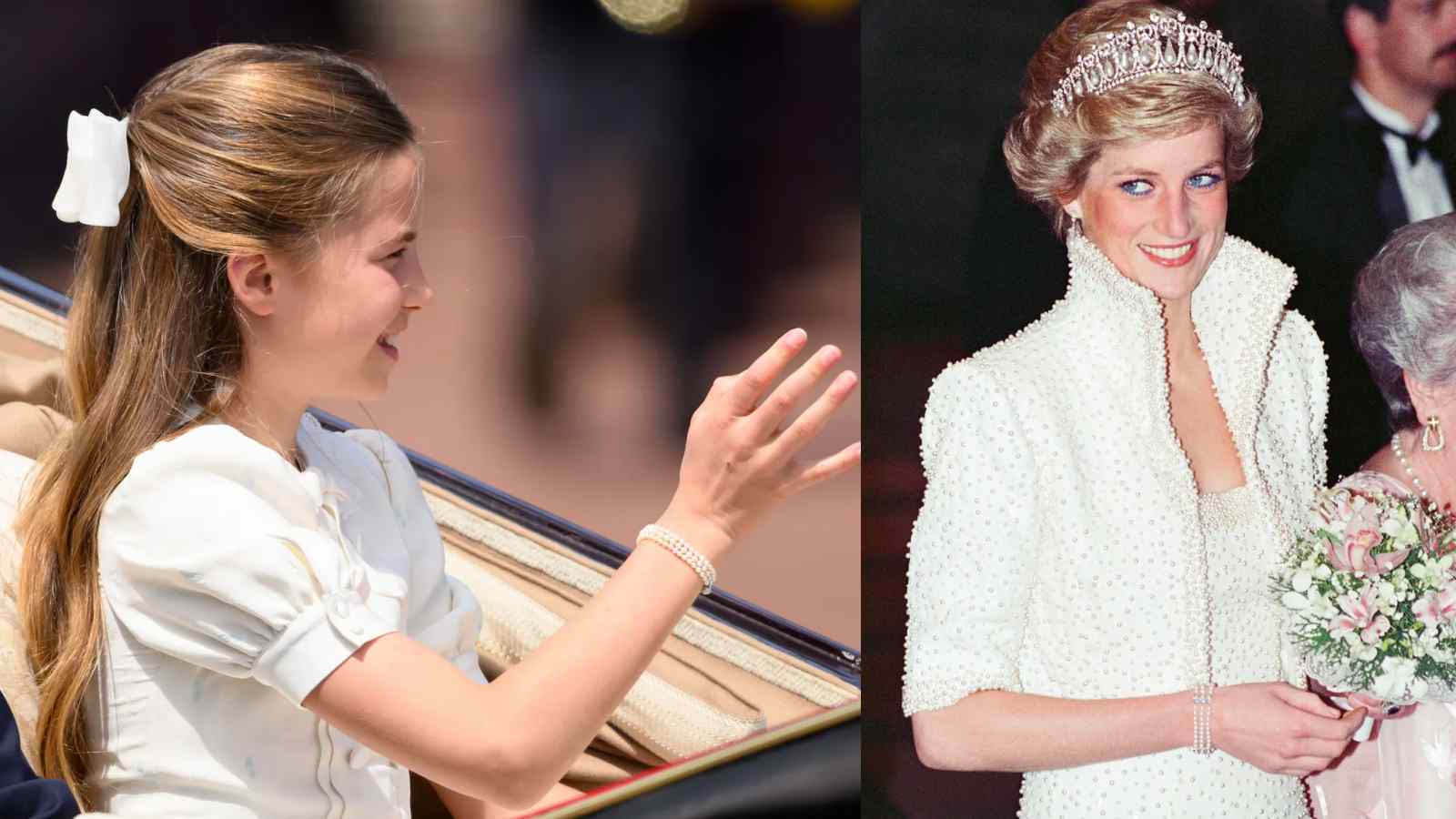 Princess Charlotte wears a bracelet that seemingly honors Princess Diana Princess Charlotte wears a bracelet that seemingly honors Princess Diana