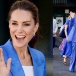 Princess Kate Middleton greets Wimbledon fans before enjoying the tournament
