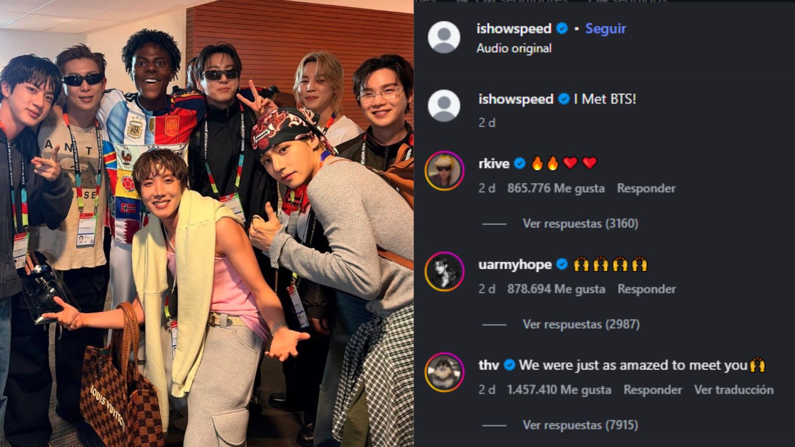 BTS' V breaks a new Instagram record with the most liked comment ever