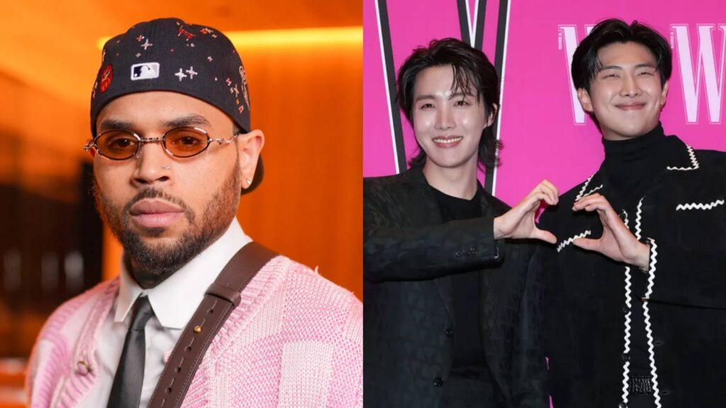 BTS’ RM and J-Hope meet Chris Brown during his R&B Stadium Tour BTS’ RM and J-Hope meet Chris Brown during his R&B Stadium Tour