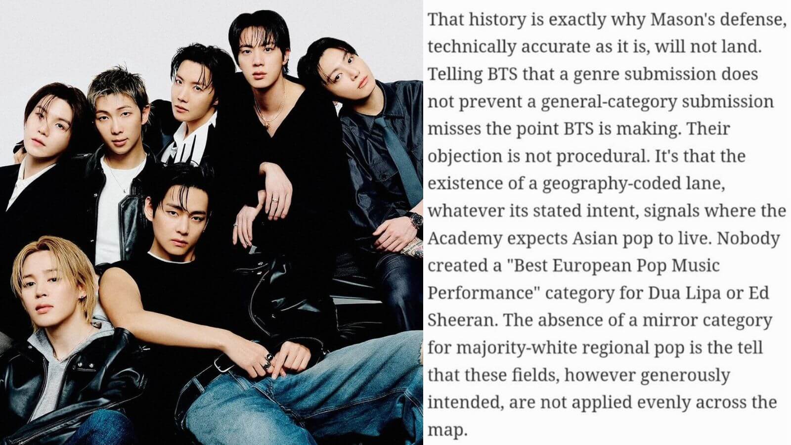 Forbes slaps the Grammys while backing BTS' decision to skip the awards Forbes slaps the Grammys while backing BTS' decision to skip the awards