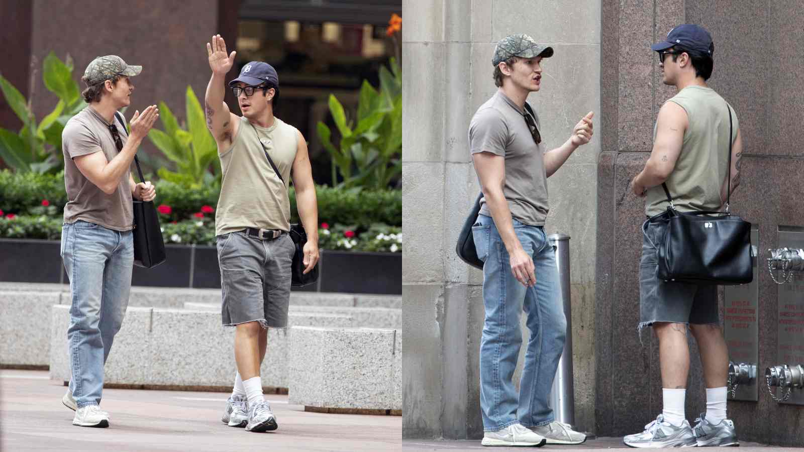 This is how Hudson Williams and Connor Storrie matched their outfits in Toronto before filming Heated Rivalry Season 2
