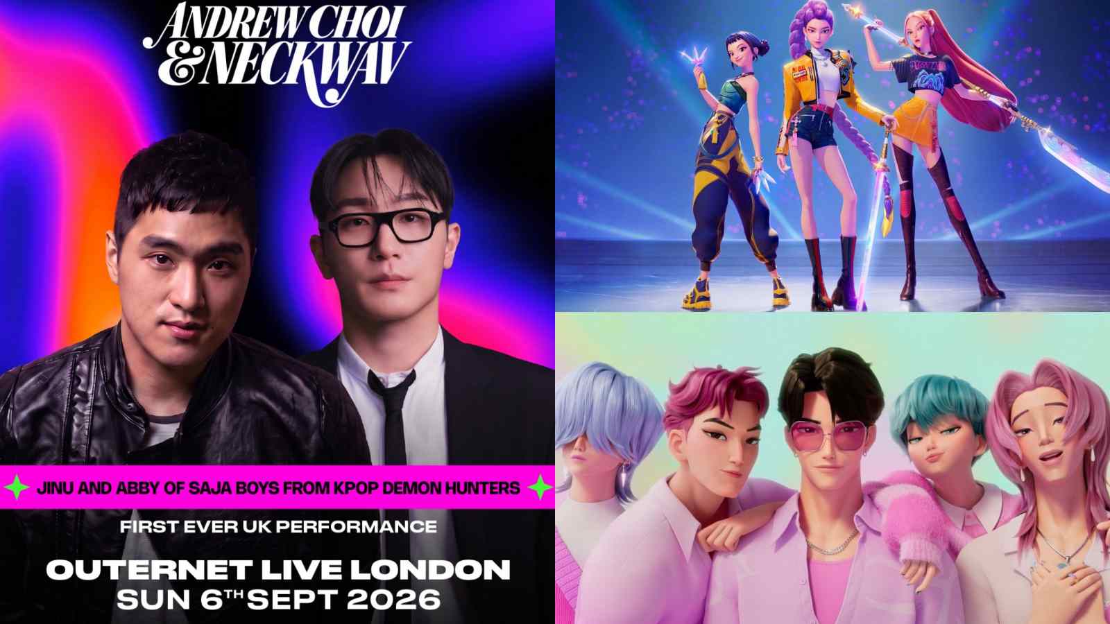 KPop Demon Hunters’ Saja Boys singers will make their live UK performance debut