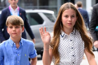 Prince Louis and Princess Charlotte share a sweet sibling moment in Scotland