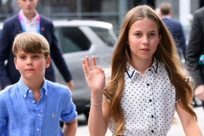 Prince Louis and Princess Charlotte share a sweet sibling moment in Scotland