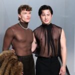 This is how Hudson Williams and Connor Storrie matched their outfits in Toronto before filming Heated Rivalry Season 2