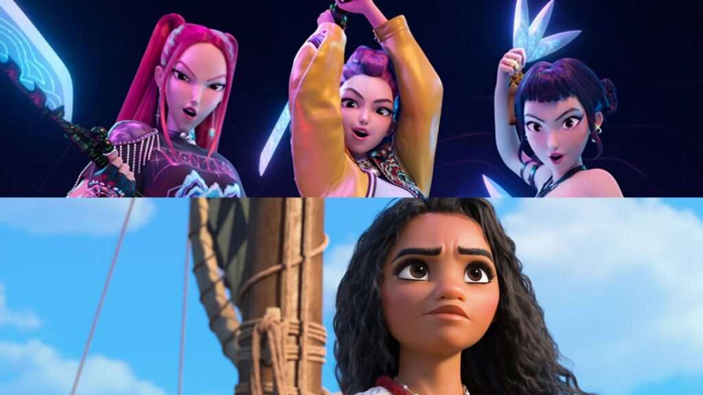 Top 10 soundtracks on Billboard KPop Demon Hunters vs Moana for the lead