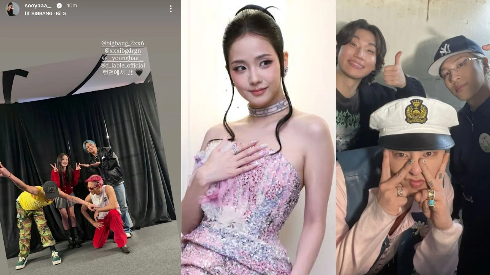 BLACKPINK's Jisoo shares photos of her reunion with BIGBANG in London BLACKPINK's Jisoo shares photos of her reunion with BIGBANG in London