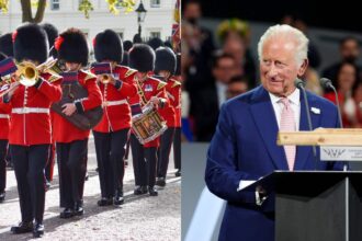 King Charles’ Guards pay tribute to the 9/11 victims at Buckingham Palace King Charles’ Guards pay tribute to the 911 victims at Buckingham Palace