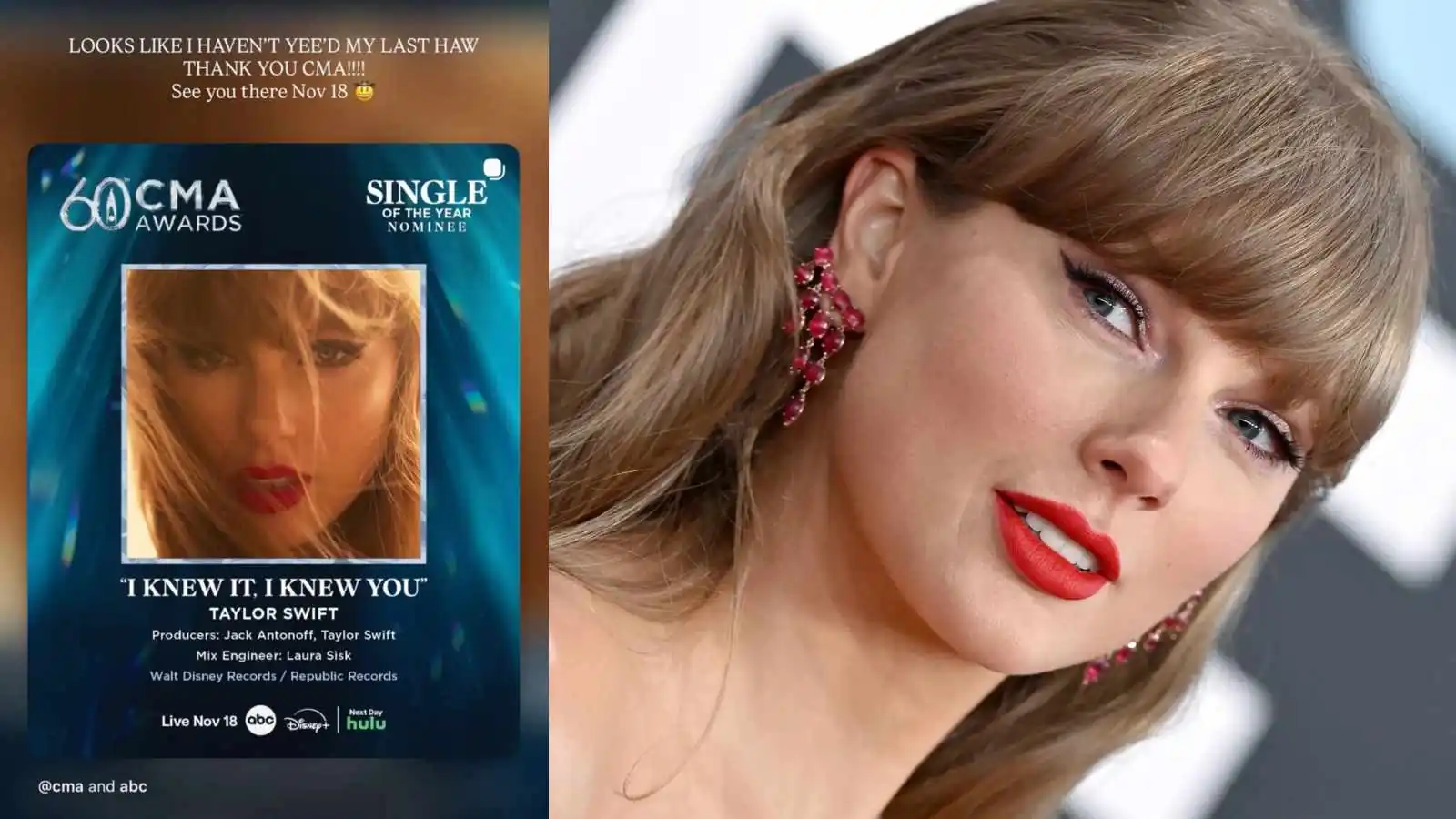 Taylor Swift returns to the CMA Awards after a decade following the success of Taylor Swift returns to the CMA Awards after a decade following the success of