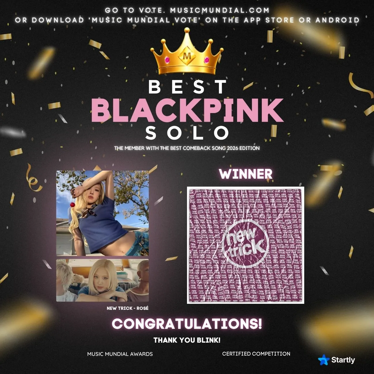 ‘New Trick’ by Rosé won best BLACKPINK solo comeback this 2026