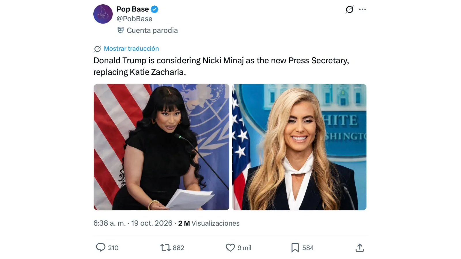 Is Donald Trump considering Nicki Minaj as the new White House Press Secretary? Is Donald Trump considering Nicki Minaj as the new White House Press Secretary?