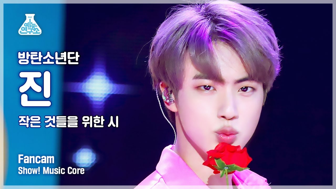 [예능연구소 직캠] BTS - Boy With Luv (JIN), 방탄소년단 - 작은 것들을 위한 시 (진) @Show Music core 20190427
