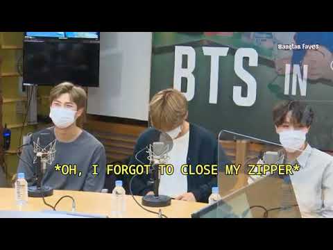 BTS Taehyung forgot to close his zipper at MBC Visual Radio