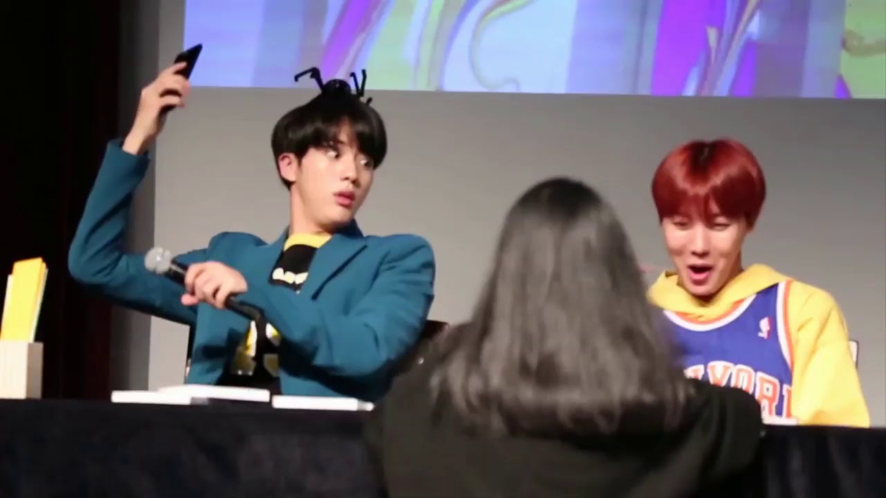 Jin se asusta por J-hope