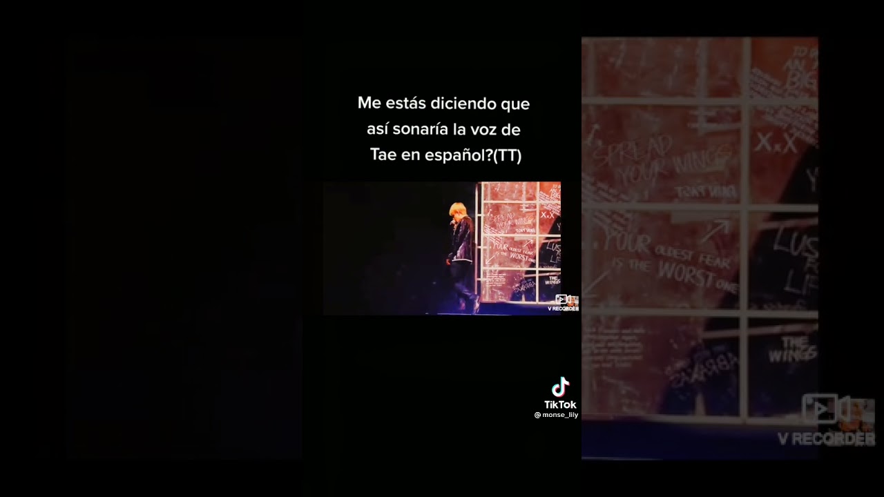 Así seria la voz de Tae🐯 en español  ..... 😳❤🌠