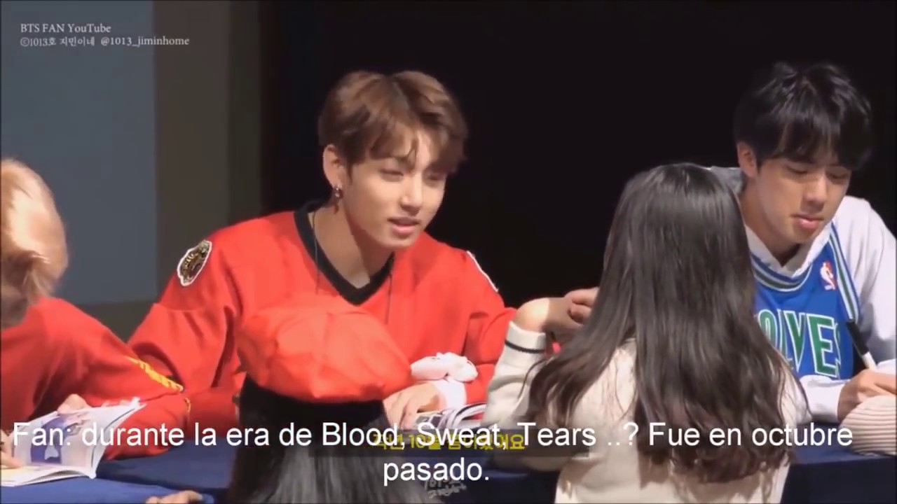 Sub español. Jungkook reconoce a una fan que vio hace un año 😃