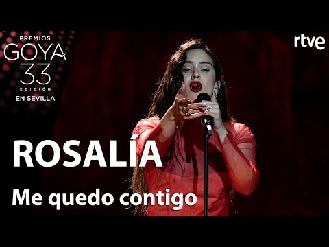 Rosalía canta 'Me quedo contigo' | Goya 2019