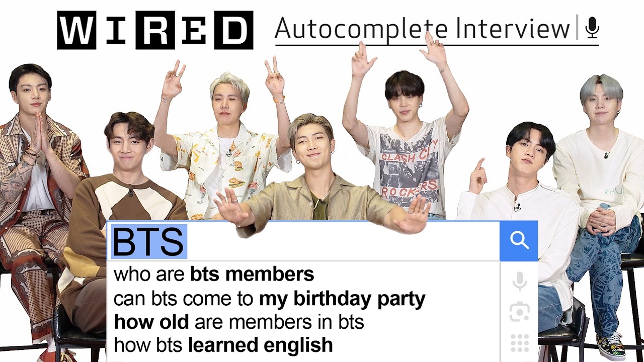 BTS Answer the Web's Most Searched Questions | WIRED