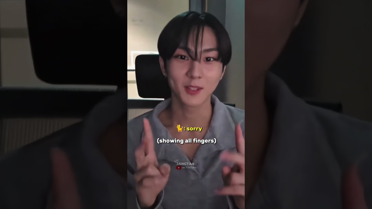 Jungwon apologising for showing number sign #jungwon #enhypen #engene #kpop #kpopshorts