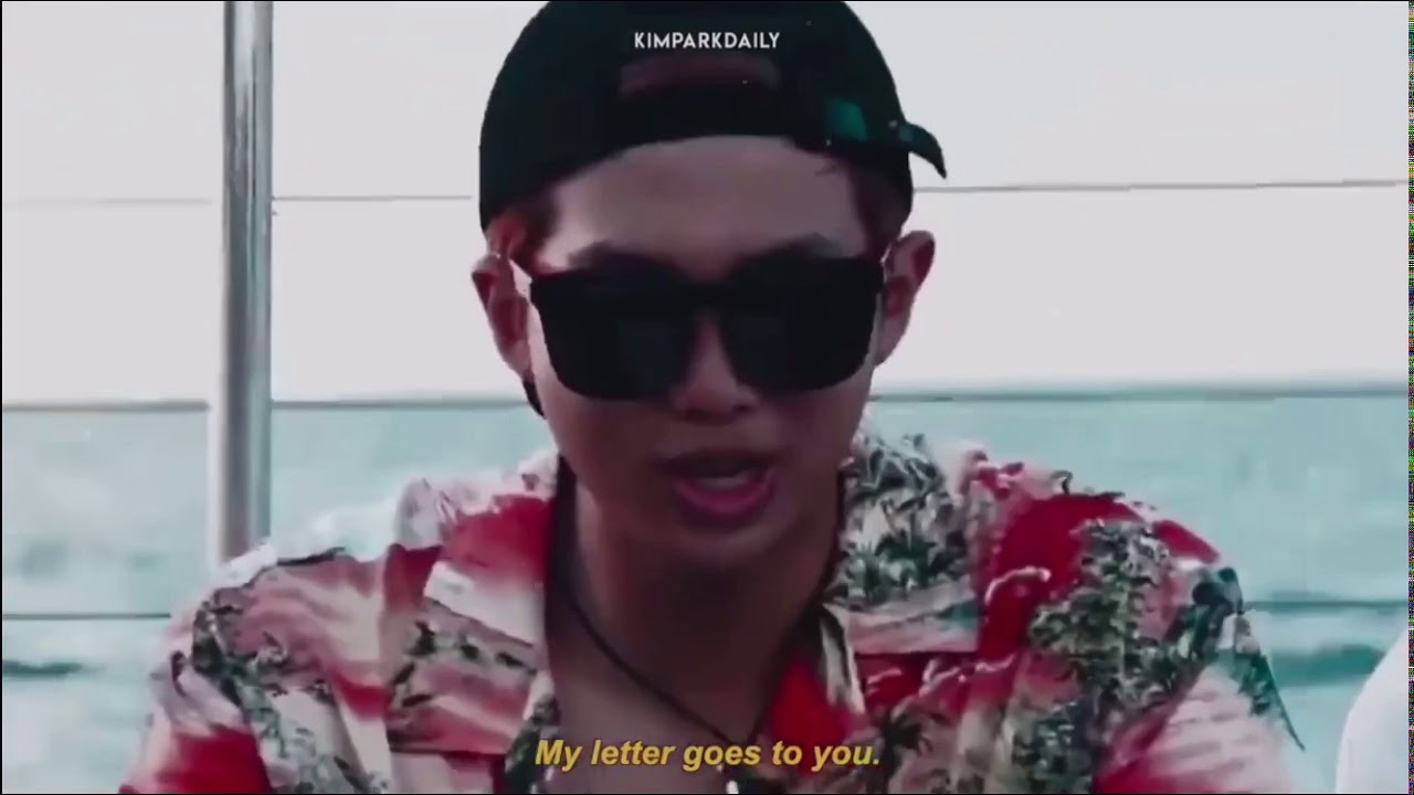 Namjoon(BTS) emotional letter to taehung (v)