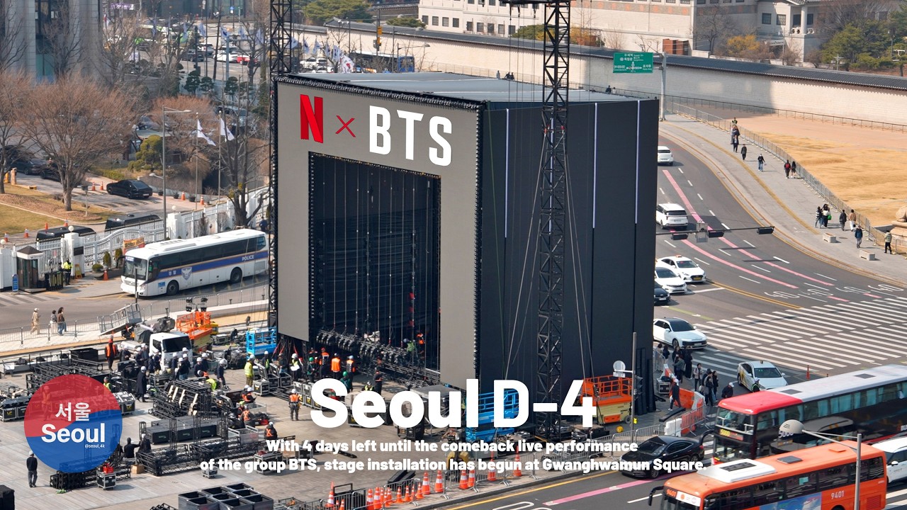 BTS Comeback Countdown D-4 Begins in Seoul