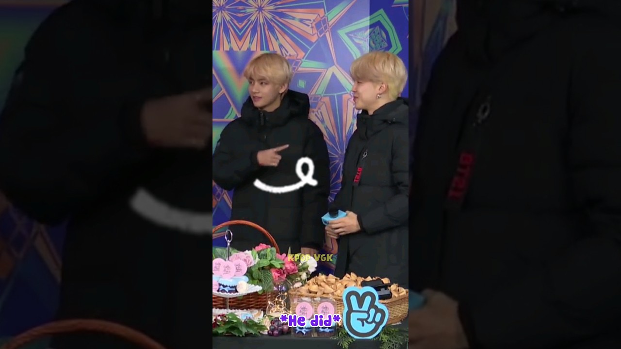 Taehyung Blaming Jimin For Dropping The Mic 😂🤣 #shorts #jimin #taehyung