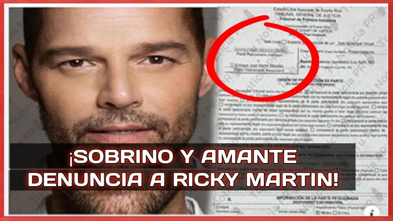 Sobrino de RICKY MARTIN Radica orden de protección en su contra