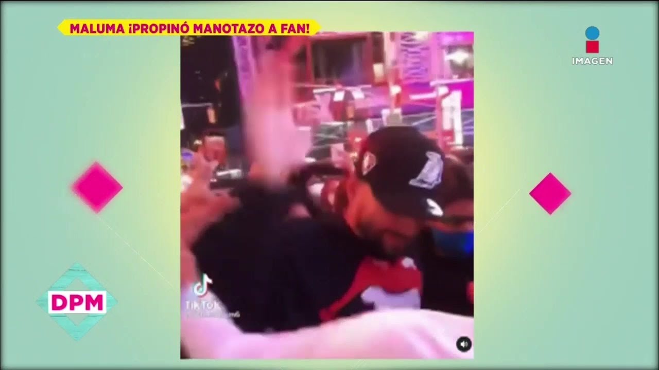 Maluma da manotazo a un fan en Nueva York | De Primera Mano