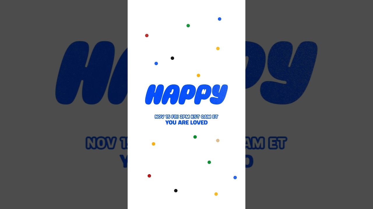 #진 (#Jin) ‘Happy’ 2024.11.15. 2PM (KST) Release #Jin_Happy