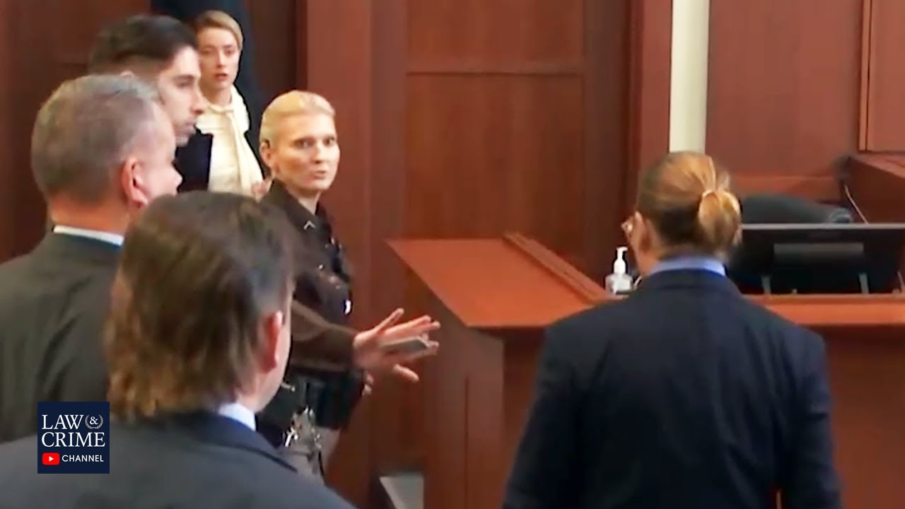 Johnny Depp & Amber Heard Almost Run Into Each Other in Court