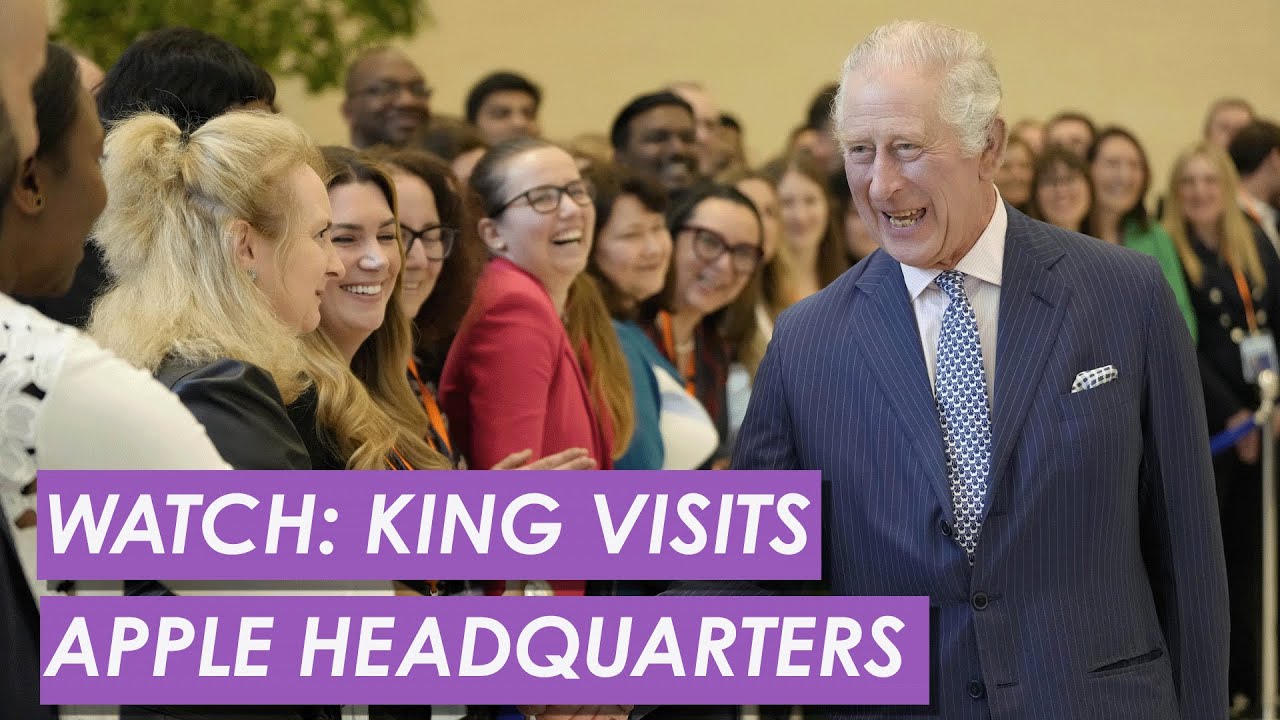WATCH: King Charles Tours Apple's New UK Headquarters With CEO Tim Cook