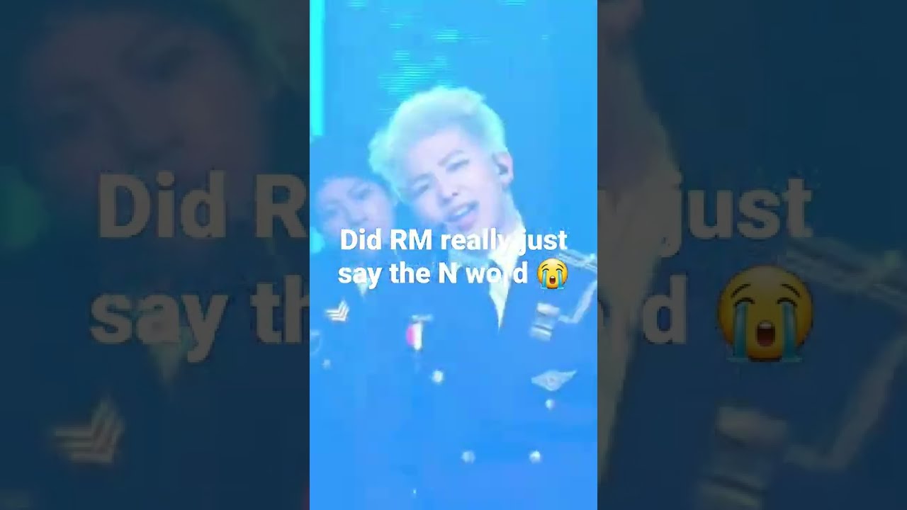 When RM said the N word 😭 #kpop #bts #rm #kimnamjoon #rmbts #shorts