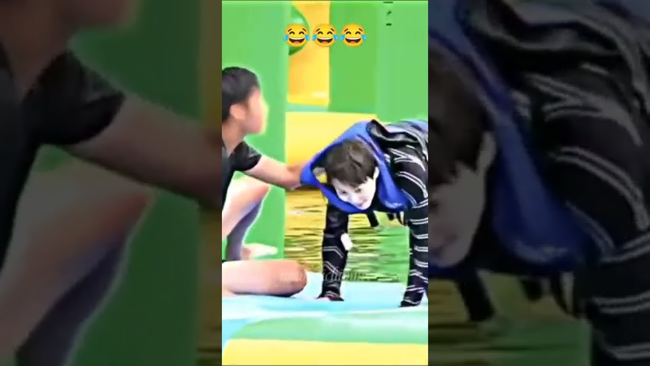 When staff got jimin up from water & again jimin jump to water staff be like #jk #bts #shorts