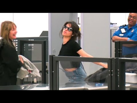 Camila Cabello Turns LAX TSA Into A Runway, Striking Poses For The Paparazzi!