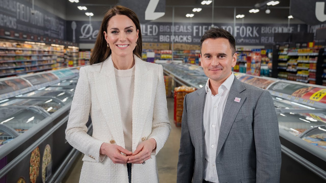 #ShapingUs - The Princess of Wales in conversation with Iceland Foods' Richard Walker OBE