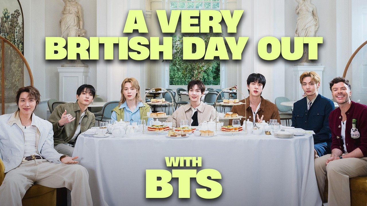 BTS react to British food and SPILL on comeback album ‘Arirang’ | Very British Day Out