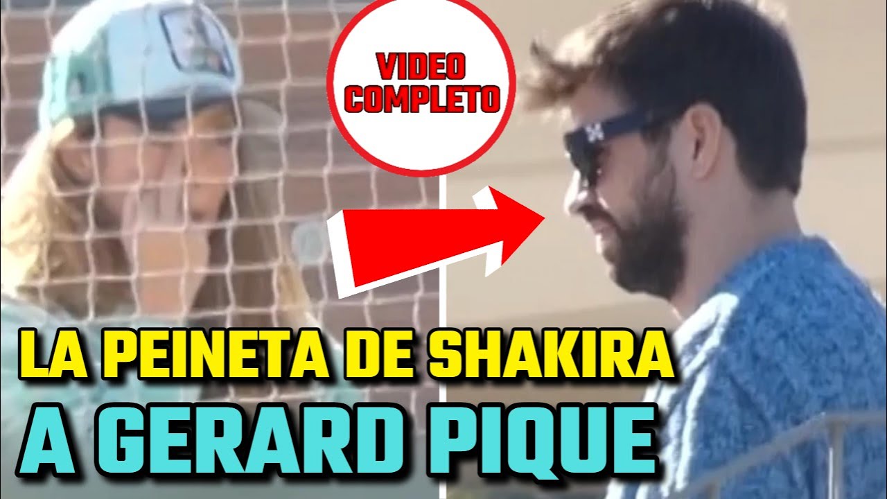 🔴 SHAKIRA le hace una PEINMETA a GERARD PIQUE en mitad de un PARTIDO de sus HIJOS