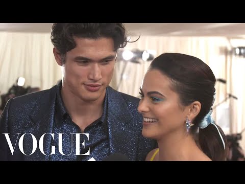 Camila Mendes and Charles Melton on their First Met Gala | Met Gala 2019 with Liza Koshy | Vogue
